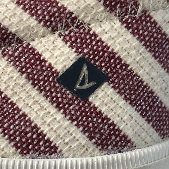 SPERRY Women’s Crest Vibe Slip On Shoes Red/White Stripes Size 11 - Picture 9 of 11